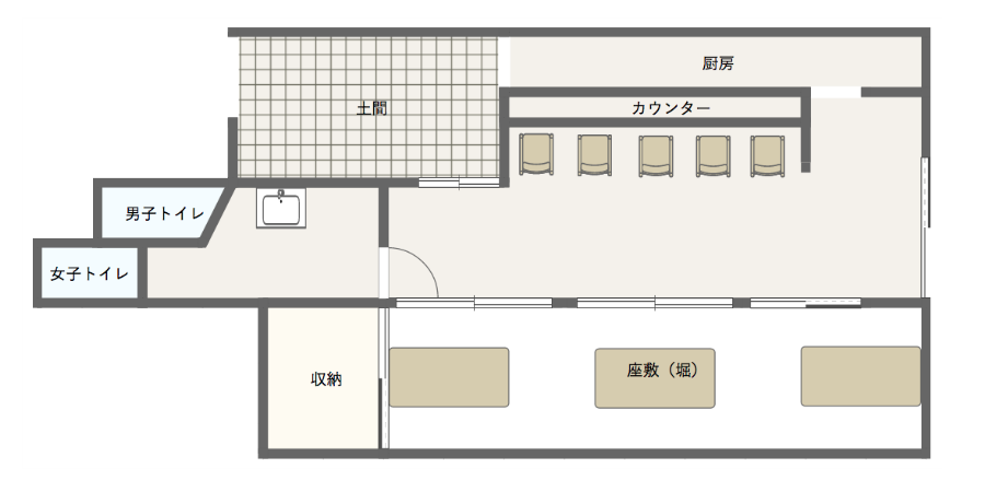 花旬1階間取り図